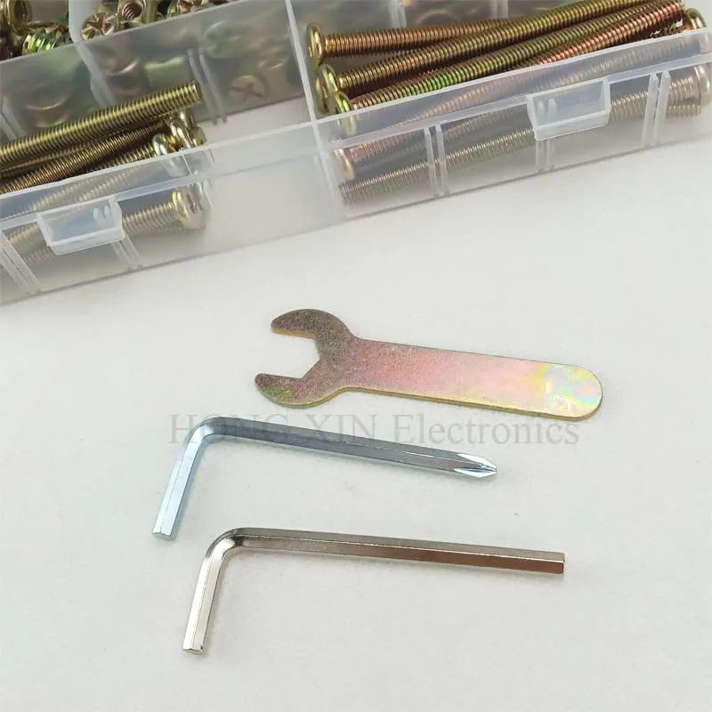 

Furniture screws and Nuts M6 Flange Nuts Cross Dowel Slotted Furniture Nut Wood Insert Nut kit set