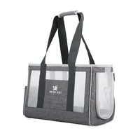 breathable pet dog cat single shoulder bags light portable four sides airy handbag durable travel puppy bag supplies