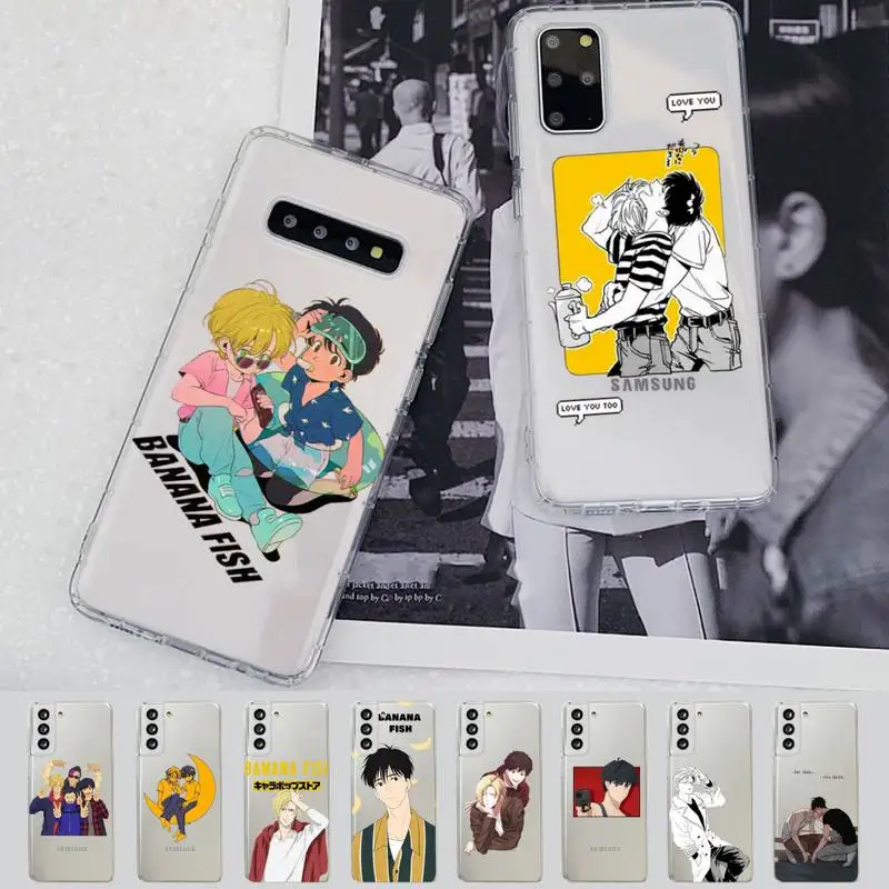 

Funny Japan Anime Banana Fish Phone Case For Samsung A 10 20 30 50s 70 51 52 71 4g 12 31 21 31 S 20 21 plus Ultra
