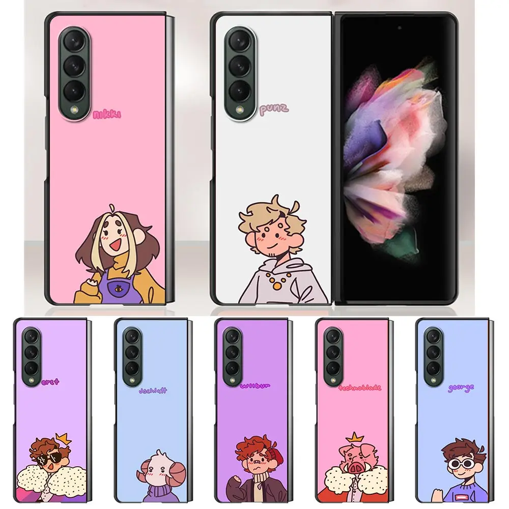 

Cute Dream Smp Case For Samsung Galaxy Z Fold3 5G Ultra-thin anti-drop Cover For Galaxy Z Fold 3 Hard Plastic Slim Phone Shell