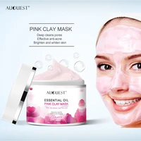 auquest 50g pink clay mask pore black dots blackhead deep cleansing mask against face acne exfoliating facial beauty skin care