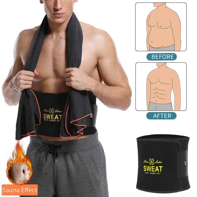 Мужской Пояс для коррекции талии пояс живота пота похудения|Корректирующее