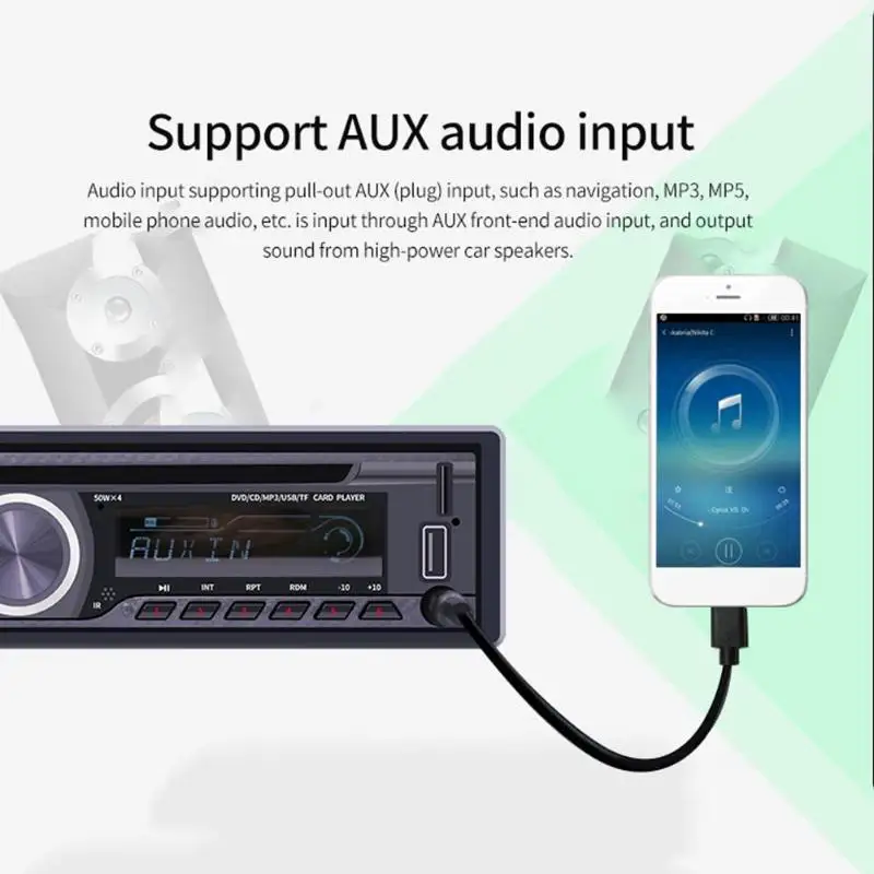 1 Din автомобильный радиоприемник Bluetooth автомобильный стерео MP3 Автомагнитола CD VCD dvd-проигрыватель AUX USB fm-радио приемник в приборной головке