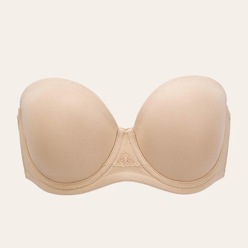 Wingslove Strapless Bra for Big Breasts Push Up Women Lingerie Party Wedding Everyday Plus Size Solid Bralette