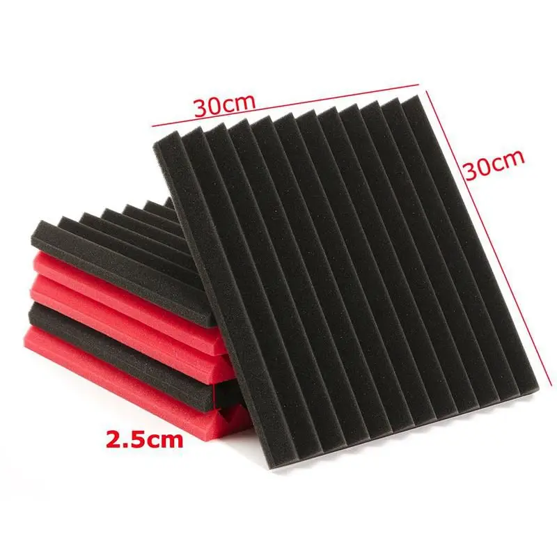 6pcs Soundproofing Foam Sound Absorbing Noise Sponge Foaming For KTV Promotion |