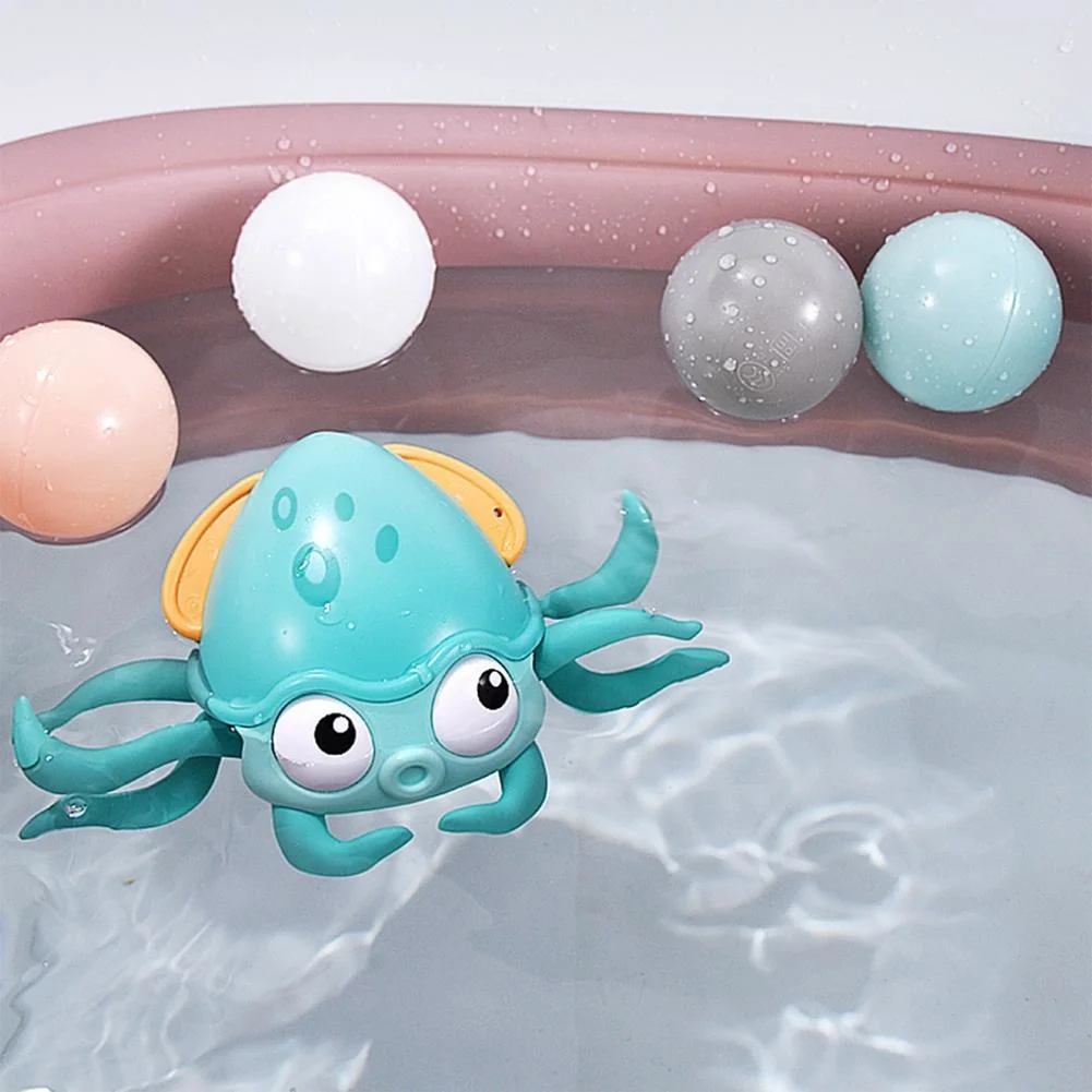 Children's 2-in-1 Octopus bath toys clock games bathtub beach bright | Игрушки и хобби