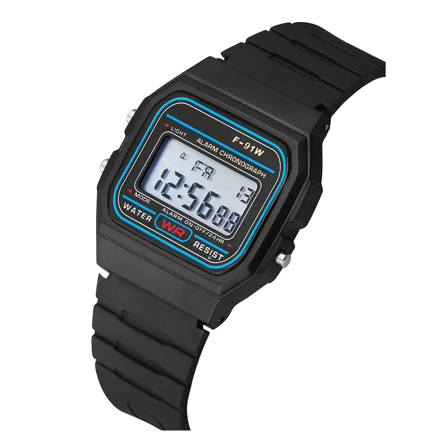 

F91W Steel Strap Watch Vintage LED Digital Sports Military Watches Electronic Wrist Band Clock Women Men Gift Wristwatch