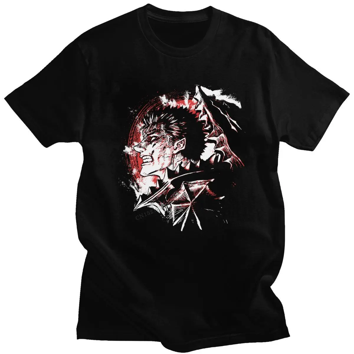 

Men Berserk Guts Top T Shirt Manga Swordsman Gatsu Sacrifice Zodd Anime Tshirts Funny Camisas Hombre Cotton Fashion T-Shirt