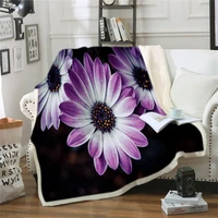 spring flower blanket bed cover flannel fleece throws travel cover wrap personalized durable soft warm chair hall home blankets