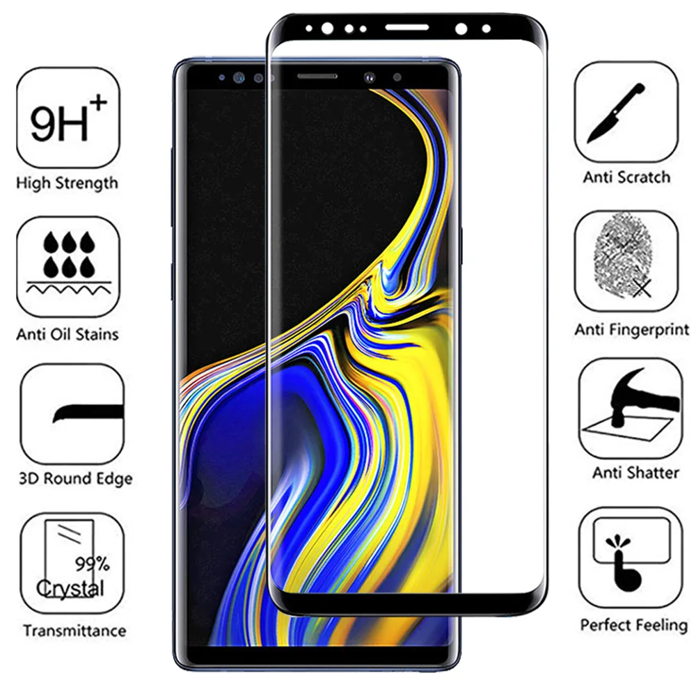 Защитное стекло для samsung Note 10 9 8 Plus из закаленного стекла чехол для экрана на Galaxy 10plus Note9 9note tremp glass es