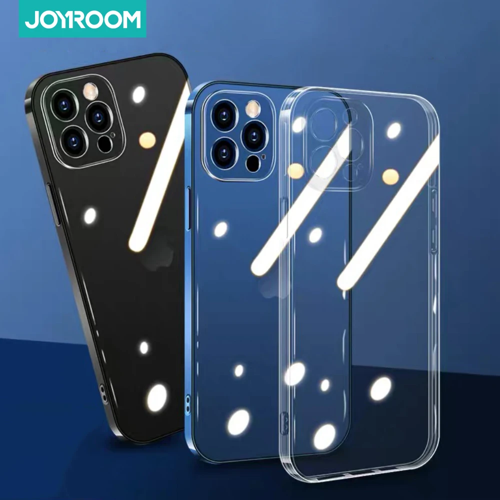 

Joyroom Clear Case For iPhone 12 Pro Max PC+TPU Shockproof Full Camera Lens Protective Transparent Back Cover For iPhone 12 Mini