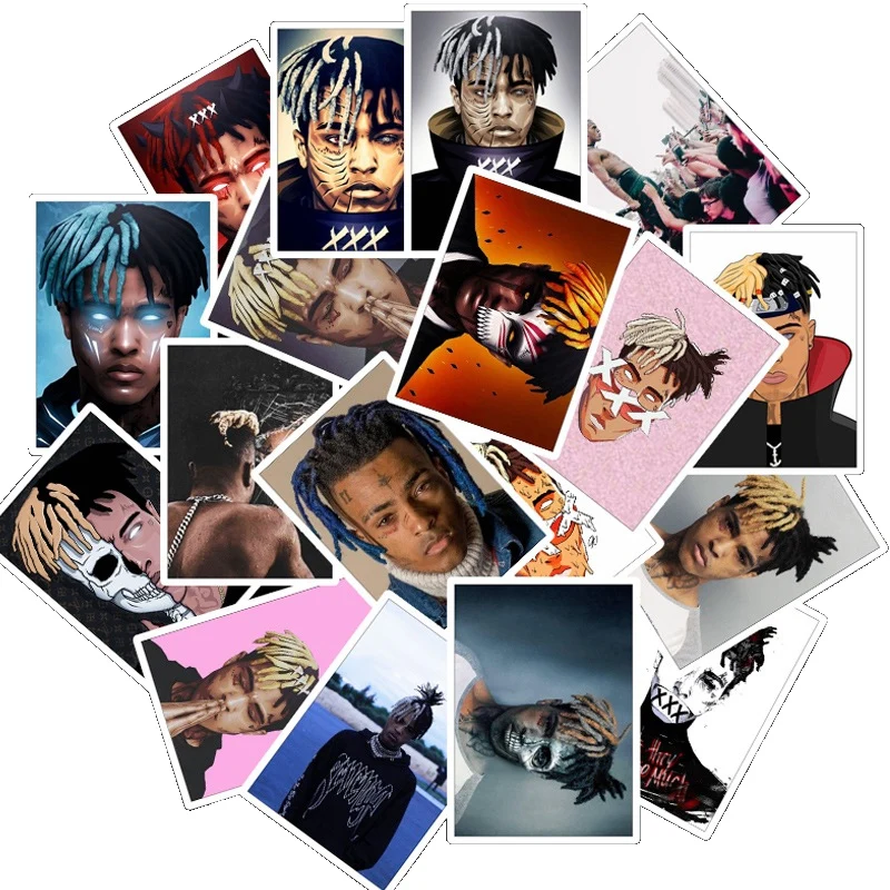 25 шт. музыкальный Рэппер xxxtentation стикеры s для чехол гитары холодильник ноутбук
