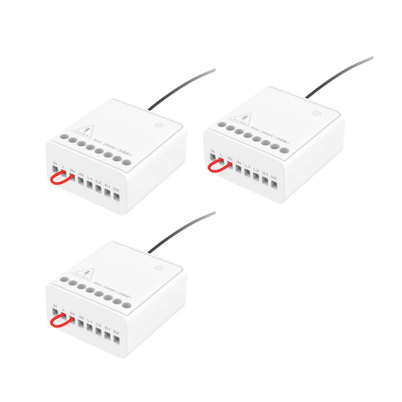 3pcs mi jia Aqara релейный модуль двухстороннее управление Двойные каналы двигатель переменного тока беспроводной управление ler умный дом для Xiaomi mi дома - Цвет: 3pcs