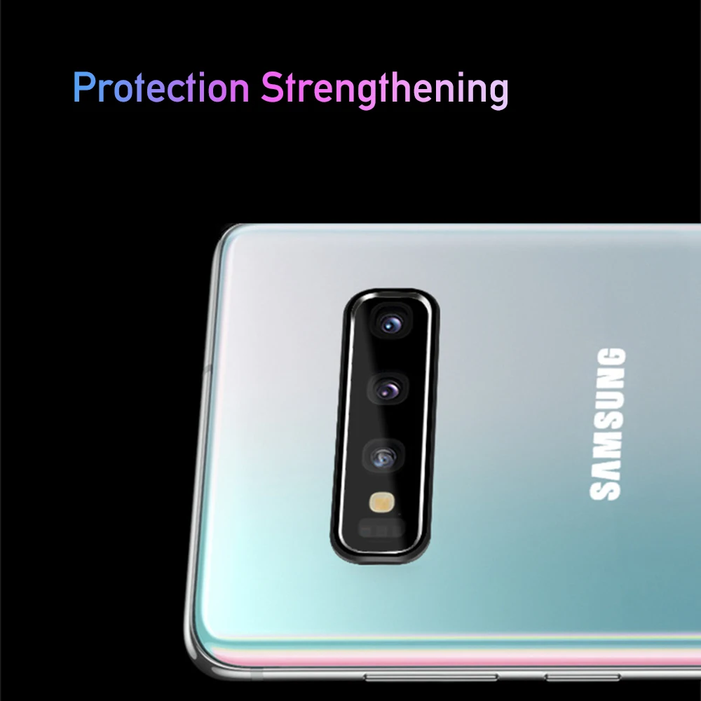 Защитная пленка для камеры samsung S10 из закаленного стекла Plus алюминиевая