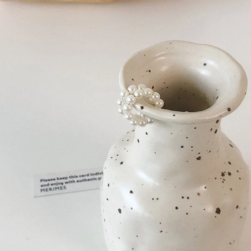 Жемчужные серьги клипсы в Корейском стиле милые романтичные жемчужные для