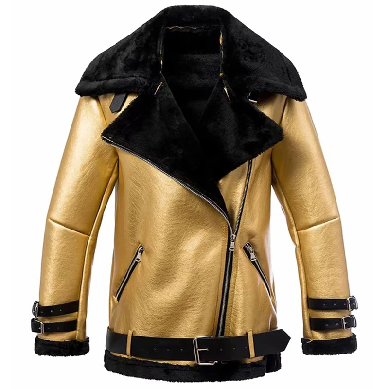 

Russian Winter Warm Women Lamb Fur Coats Coat Fashion Gold Silver Plated High Street Velvet Overcoats Women Leather Jackets A351