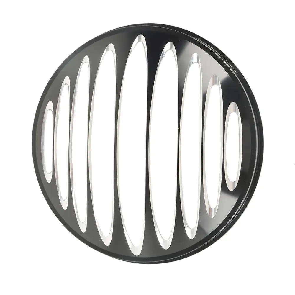 Передняя фара мотоцикла 7 дюймов круглая крышка гриля CNC для Harley Dyna Road скользящий