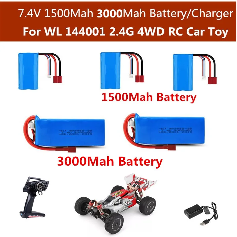 3 шт. запасные части для аккумулятора WL 144001 7 4 в 3000 мАч и Othe 1500 2 4G 4WD|Детали