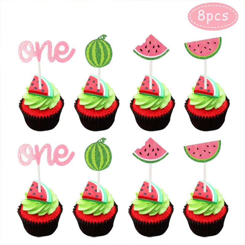 Украшения на день рождения товары для арбуза топпер торта баннер летняя