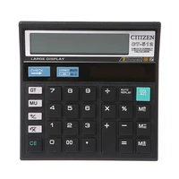 12 digit solar battery dual power large display office desktop calculator ct 512