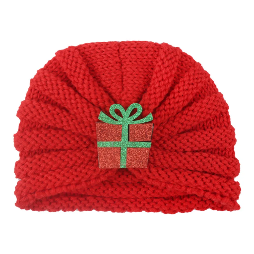 

Fashion Winter Baby Girl Hats With Cartoon Xmas Gift Red Knit Newborn Beanie Hat Baby Fotografia Cap Accessories 1 PC