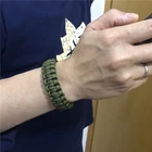 Браслет из Паракорда, регулируемый, для экстренного выживания, 20-25 см