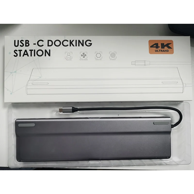 Док-станция 14 в 1 с Usb 3 0 Type C док-станция USB c на HDMI VGA TF/SD кардридер RJ45 PD аудио для MacBook