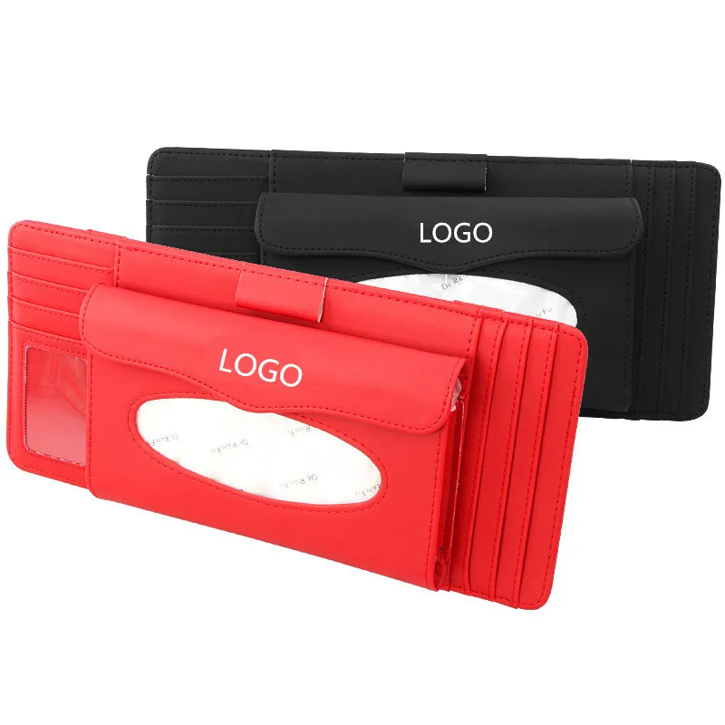 Fashion Car Styling Quality PU Multifunctional sunshade tissue box type pendant For Mini logo Cooper Countryman |