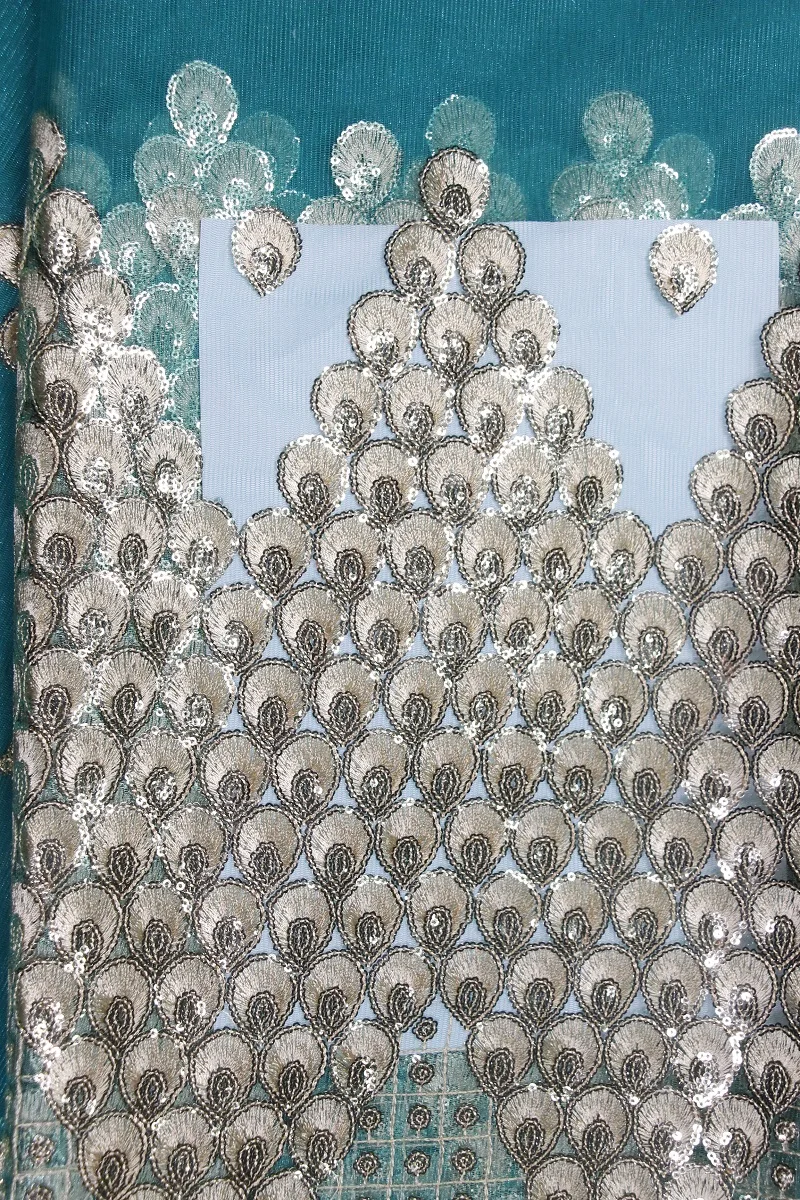 Винная Тюлевая кружевная ткань с блестками отделка африканская французская