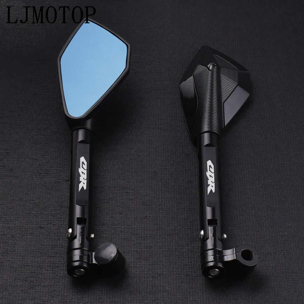 Синее антибликовое зеркало заднего вида на руль мотоцикла Honda CBR 600 F2 F4 F4i CBR600F 600F F