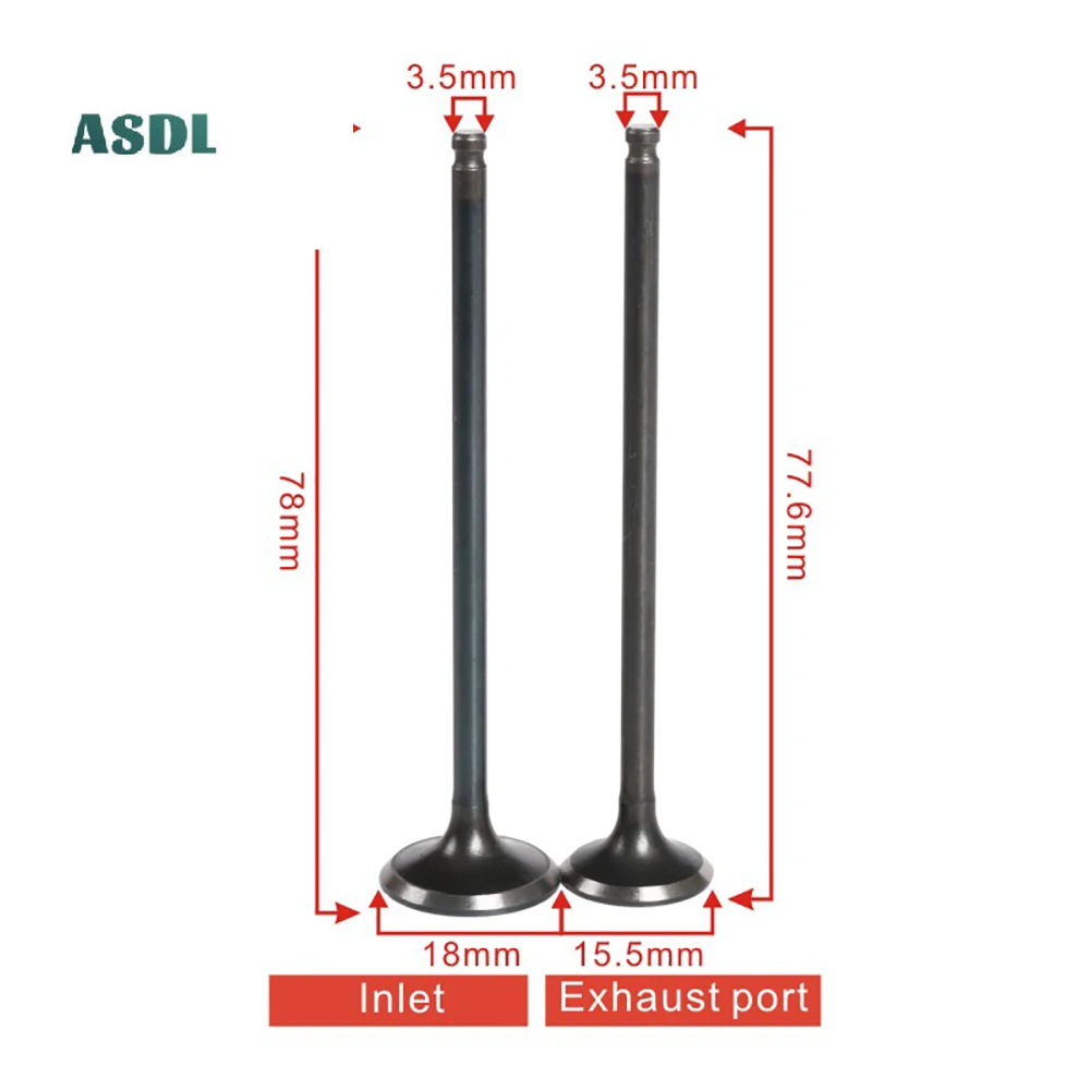 Впускной клапан впускного клапана и выпускной стержень для Yamaha 3LN FZR250 FZR250R 90 95 EXUP