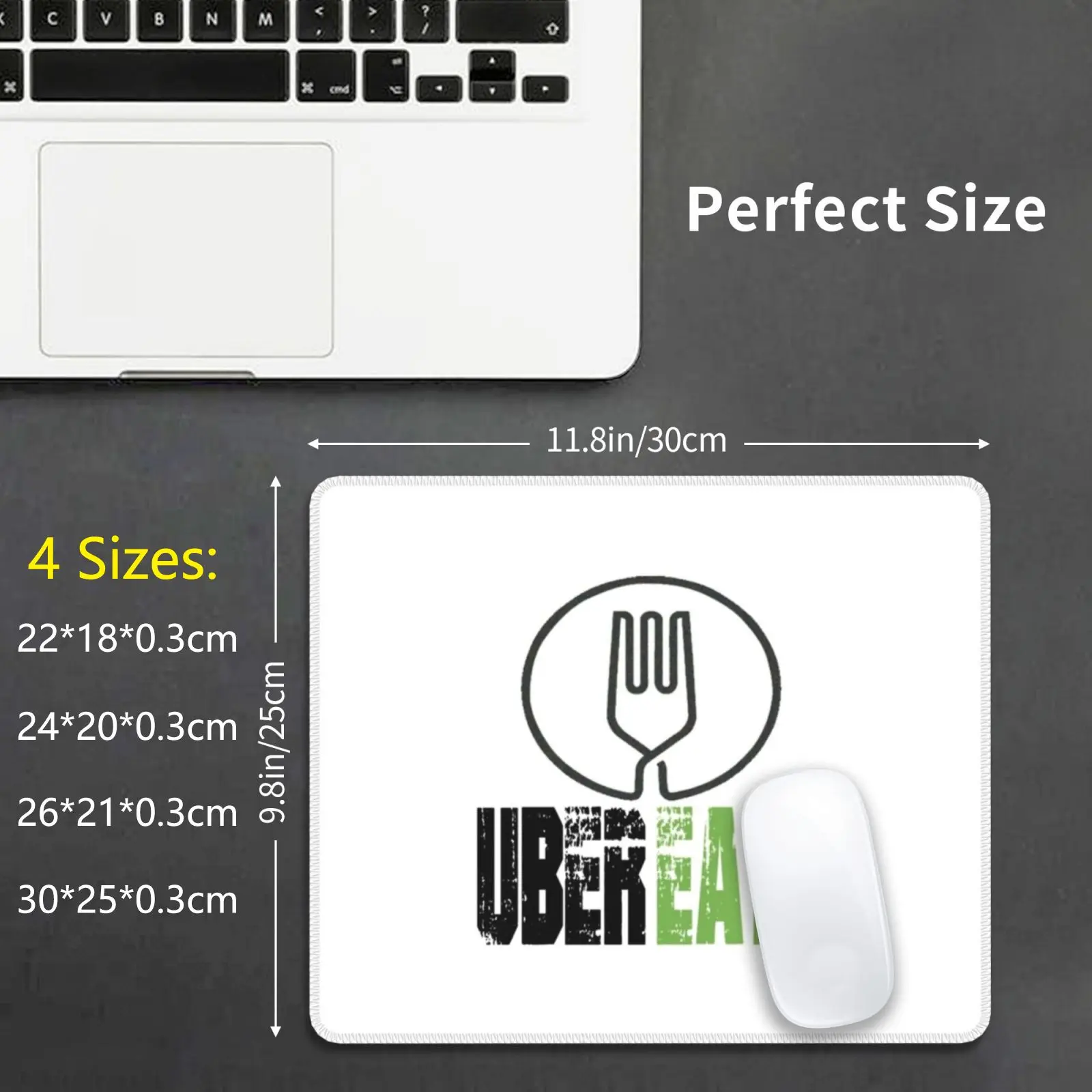 Супер съедобный | Коврик для мыши в стиле гранж, подушка с принтом «сделай сам», ubereat Grunge, супер водитель, доставка в ресторан