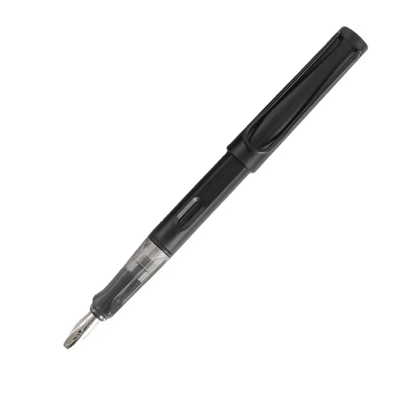 

Transparent Black Luxury Student Office Fountain Pen School Stationery Ink Pens for English Calligraphy Painting Art Font Pen