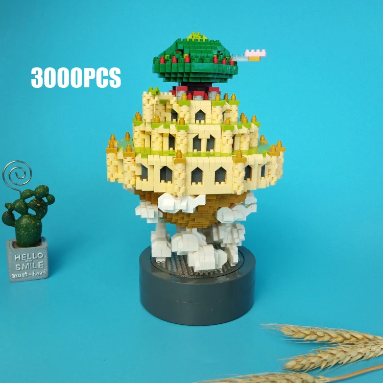 Японская музыкальная шкатулка Hayao Miyazaki из аниме Небесный замок с микроалмазными