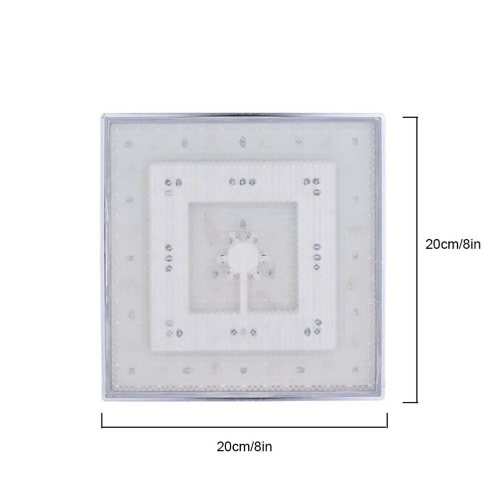 

2021 New LED Rainfall Shower Head Square Shower Head Automatically RGB Color-Changing Temperature Sensor Showerhead for Bathroom