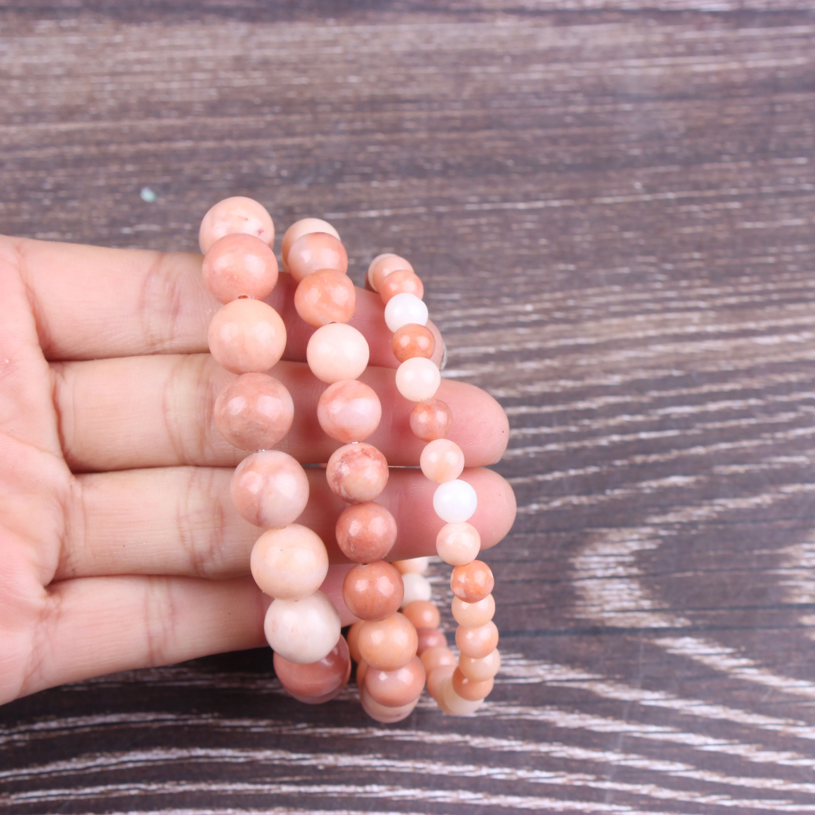 

Fashion jewelry 6 / 8 / 10mm miscellaneous stone bracelet natural jewelry beads are suitable for men's and women's accessories