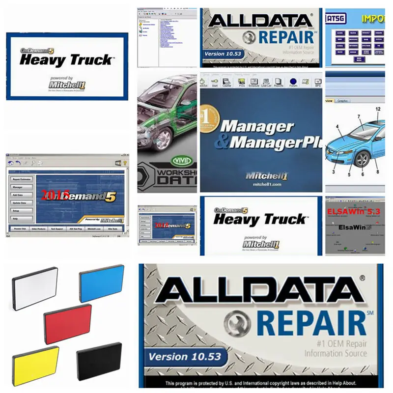 

2021 Hot Sale Alldata 10.53 Mit..Chell OD5 ATSG Auto.Data ElsaWin Diagnostic Software All Data Software Auto Programmer 1TB HDD