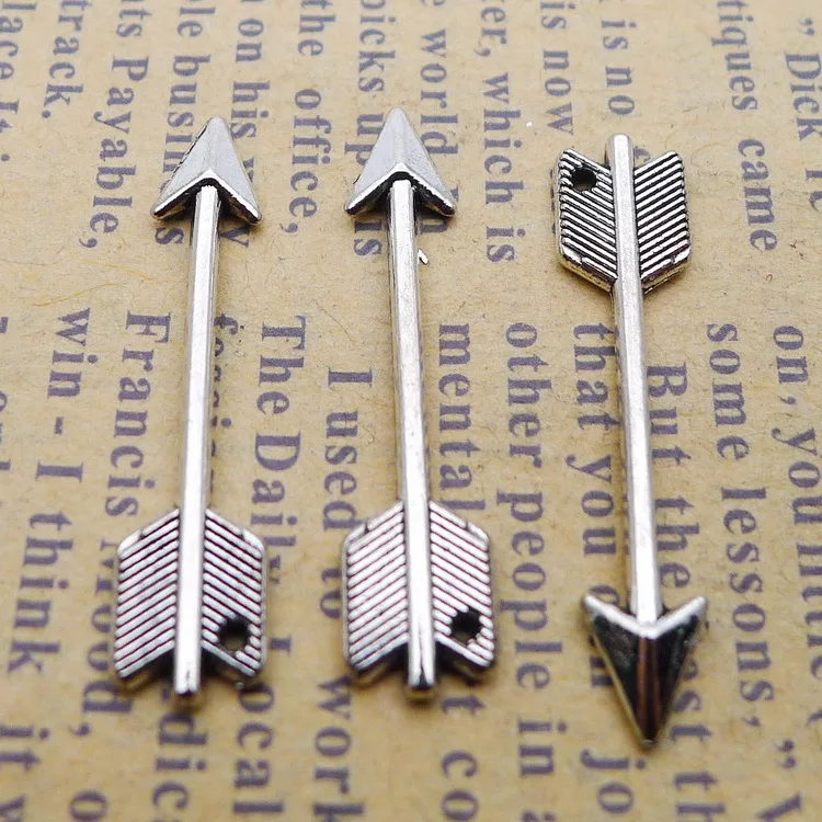 

LD 6 * 26mm 1G antique Alloy arrow charm pendant ornament for DIYJewelry Accessories100pcs/Package
