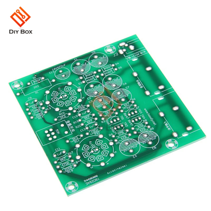 

6J1 Tube Preamplifier Module Headphone Power Audio Amplifier board module 2.0 channel stereo 6J1 MINI HIFI AC 12V volume control
