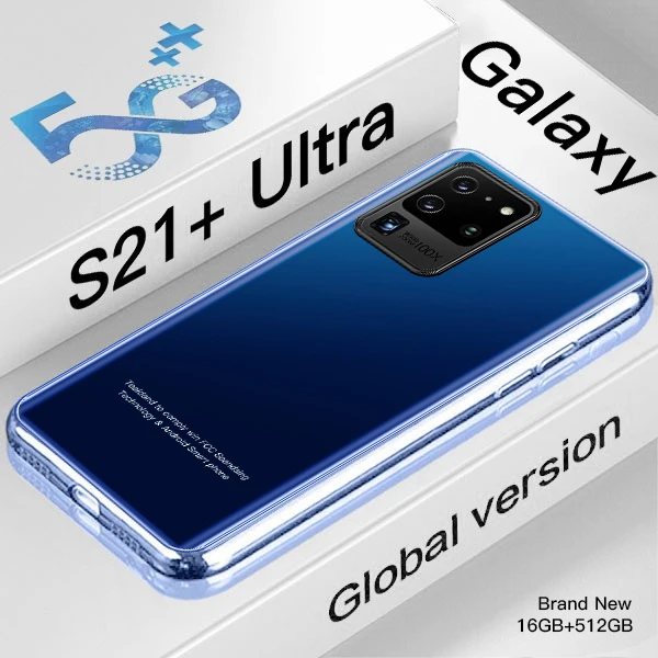 Galaxy S21 ультра Смартфон android 6000 мАч сотовые телефоны разблокированные телефон 5g 16 +
