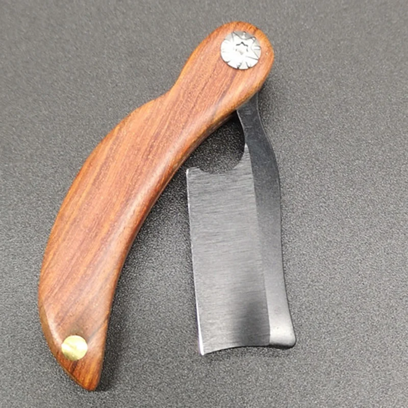 Бритва с ручкой красного дерева индивидуальная для рук Мужская бритва стрижки