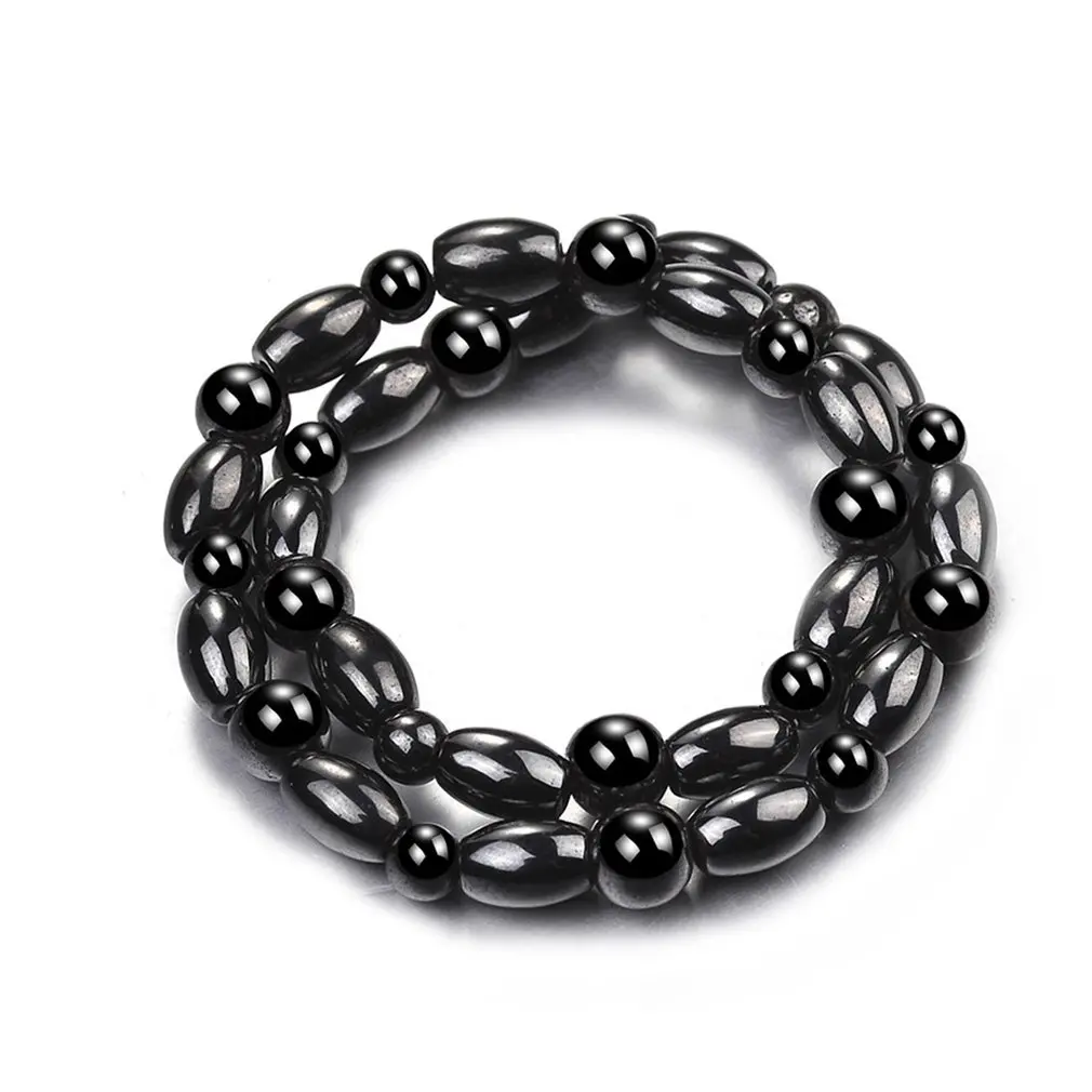 Новые модные магнитные браслеты на ногу из камня мужские и женские черные