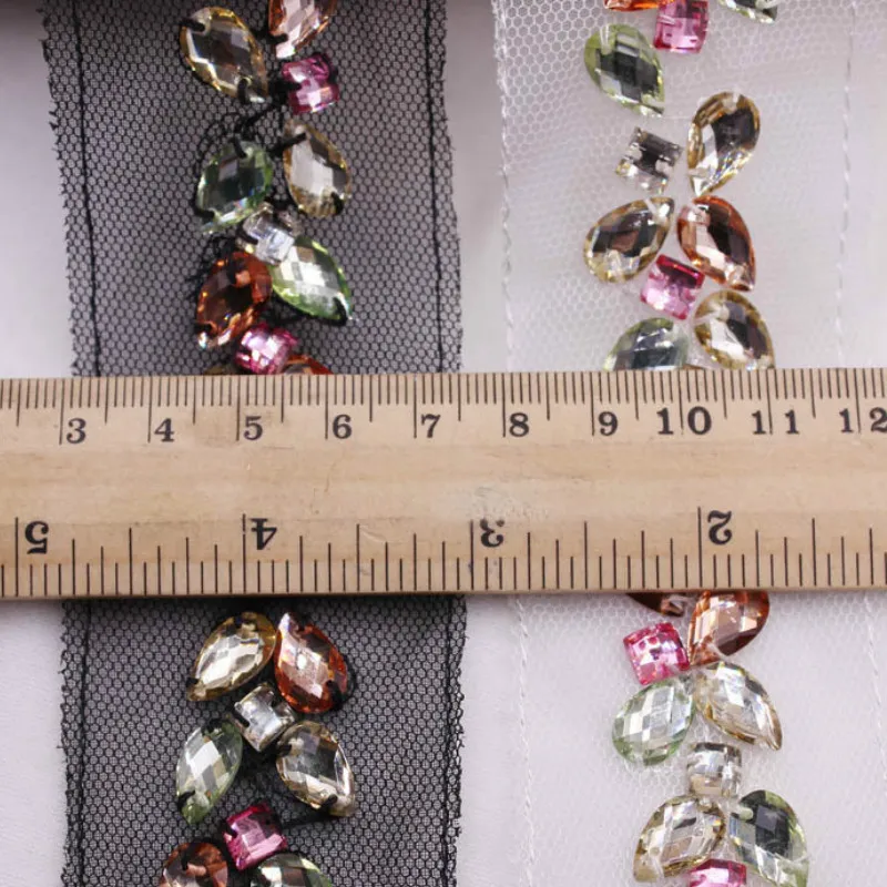 11 ярдов Высокое качество Тайваньских акриловых хрустальных с украшением в виде