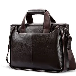 Мужской деловой портфель из воловьей кожи, винтажная сумка-мессенджер, Повседневная деловая сумка из натуральной воловьей кожи, 2021