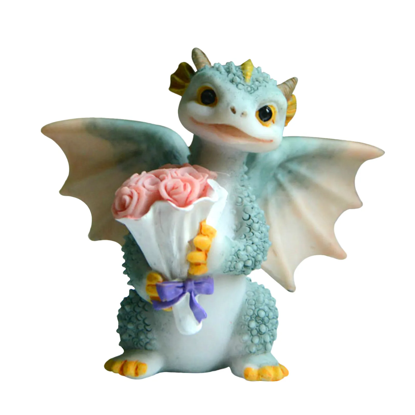 

Small Dragon Ornament Bouquet Cute Dinosaur Doll durable and not fragile anti-fade non-toxic no peeling durable Perfect Gift