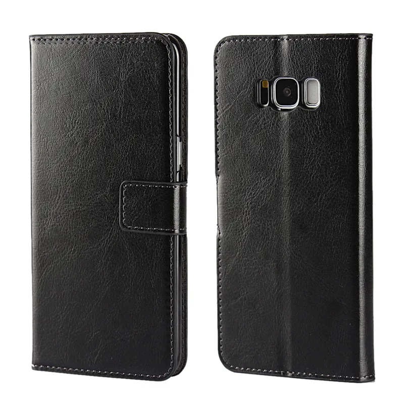 Black J3 J5 J7 A3 A5 Чехол-бумажник из искусственной кожи чехол для samsung Galaxy S9 S8 плюс S7 S6 край S5 S4 S3 Grand Prime чехол Coque - Цвет: Black