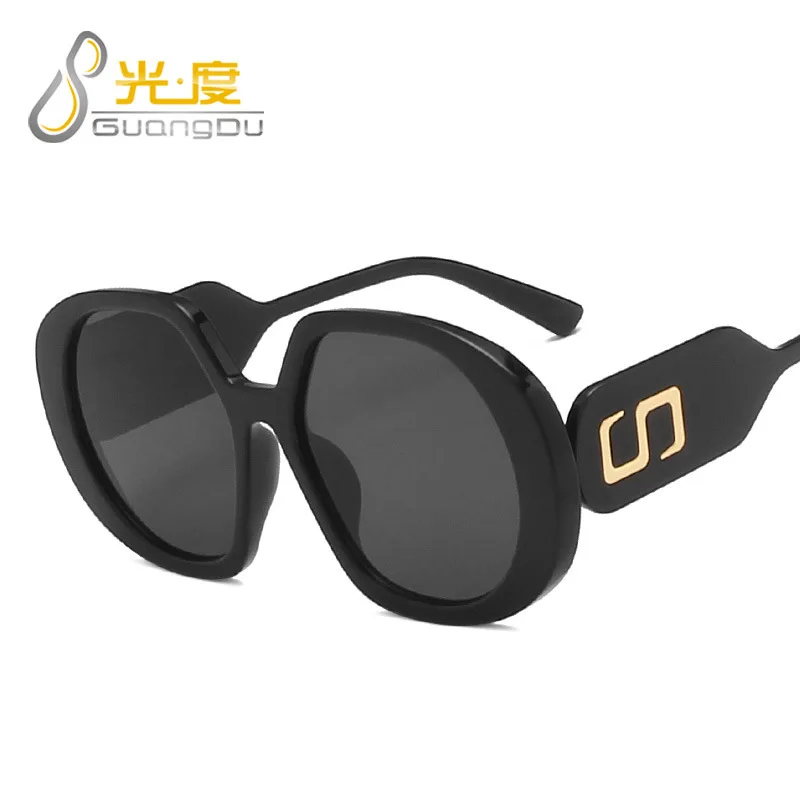 

fashion big oval s logo sunglasses women men 2021 foreign trade Outdoor Shopping Shade oversized oculos de sol feminino uv400