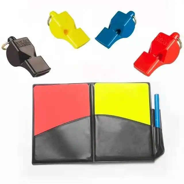 Новый спортивный футбольный рефери кошелек блокнот с красной картой и желтой + 4