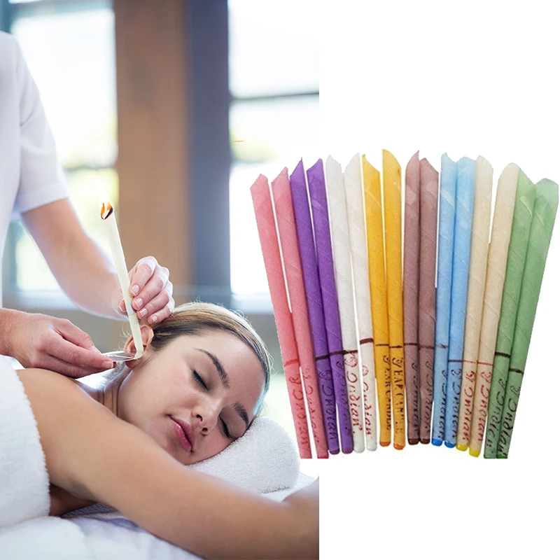 

Ear Candles Healthy Care Ear Coning Therapy Fragrance Candling Treatment Care Healthy Hollow Cone Hot Ear Wax Cleaner