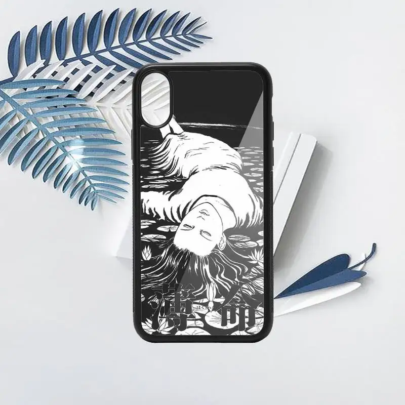 

Junji Ito Tees horror anime Phone Case PC for iPhone 11 12 pro XS MAX 8 7 6 6S Plus X 5S SE 2020 XR